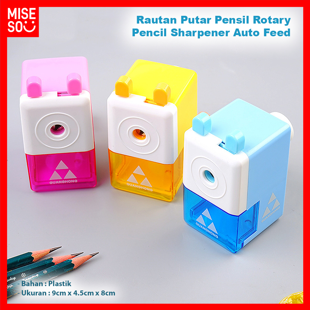 

Serutan Putar Pisau Tajam Rautan Putar Pensil Rotary Pencil Sharpener Auto Feed 755