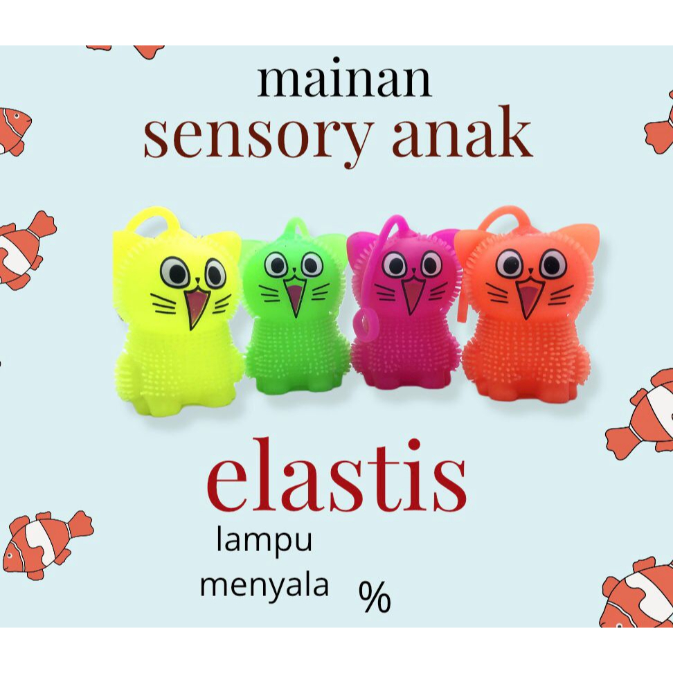 MAINAN SENSORI ANAK/MAINAN LAMPU NYALA LAMPU LED ELASTIS/MAINAN FULL COLOR MURAH