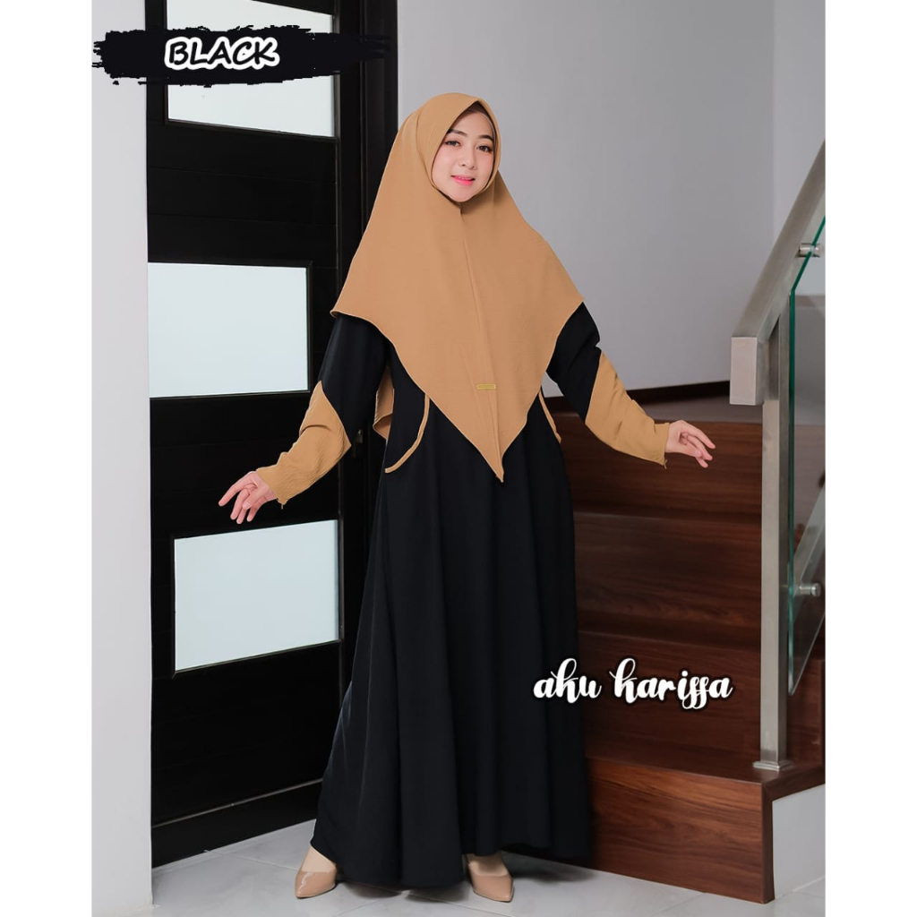 Gamis SYARI DEANA aku karissa  baju lebaran CLAUDIA DIYANTI terbaru modis modern original berlabel muslimah fashion stlye wanita