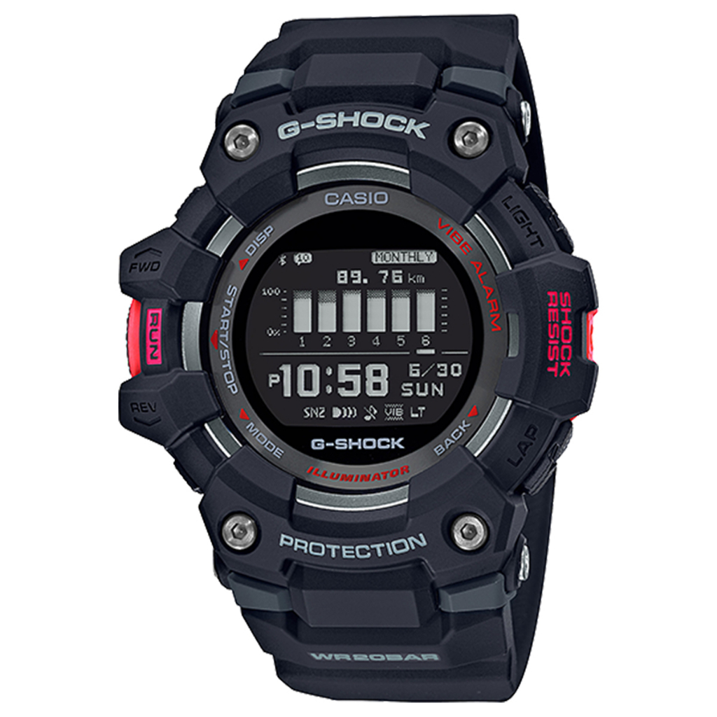 Jam Tangan G-SHOCK Digital analog Black Dial Black Resin Strap 49.3mm Men GBD-100-1DR - [Clearance S