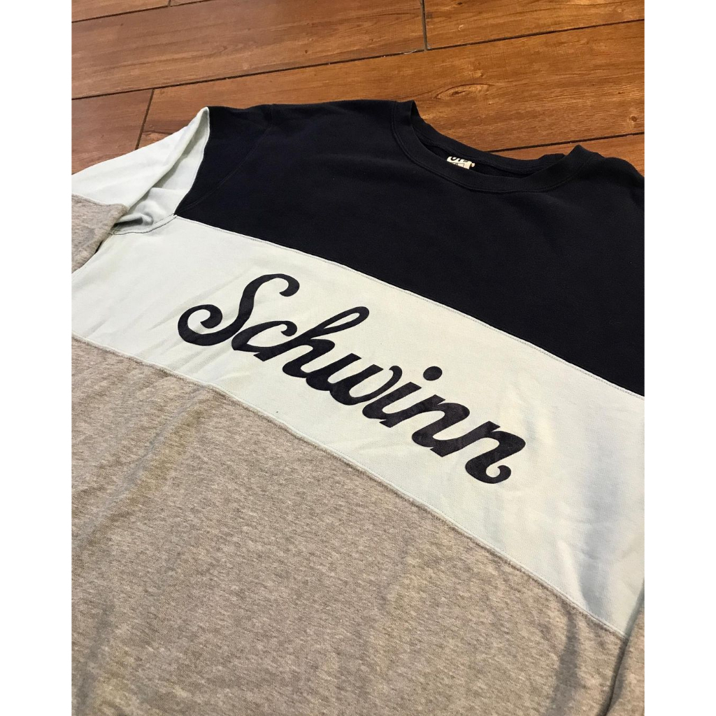 Schwinn x Uniqlo crewneck sweater three tone