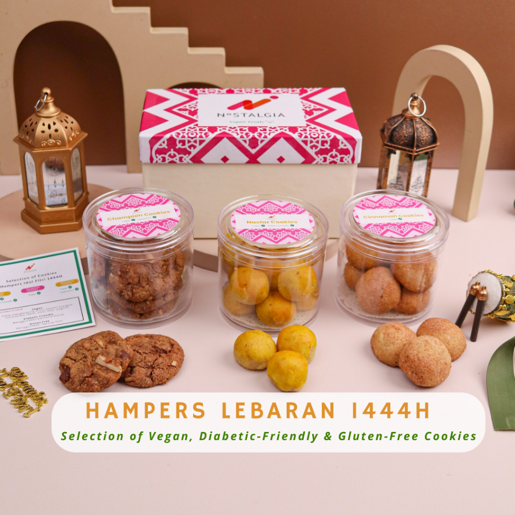 

Hampers Lebaran Kue Vegan - Kue Gluten Free - Kue Diabetic Friendly