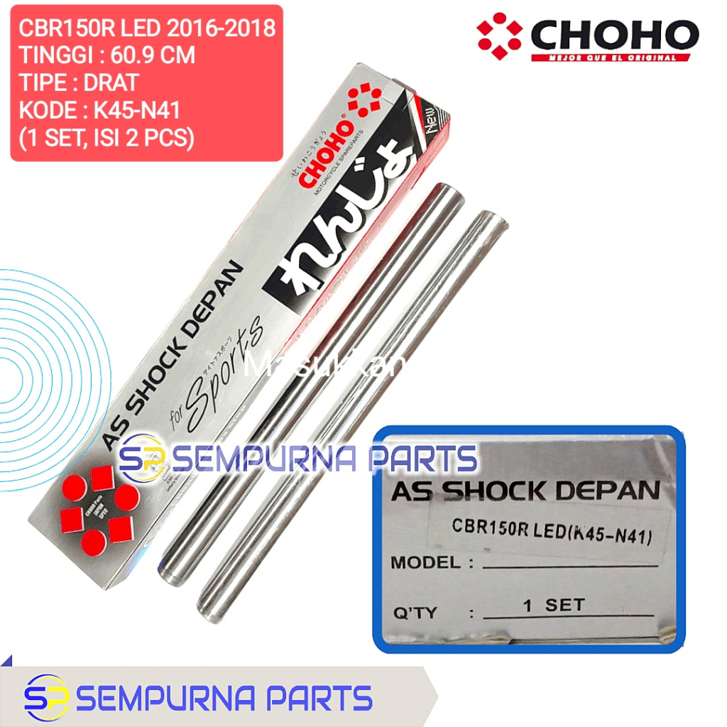AS SHOCK DEPAN CBR150R LED (K45-N41) - CHOHO