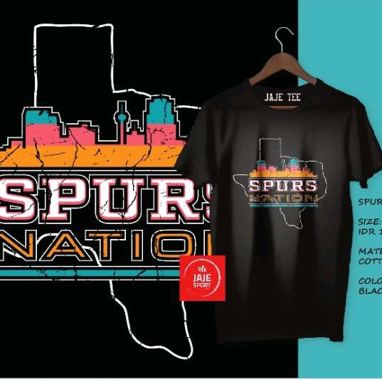 KAOS BASKET SAN ANTONIO SPURS NATION JAJE TEE
