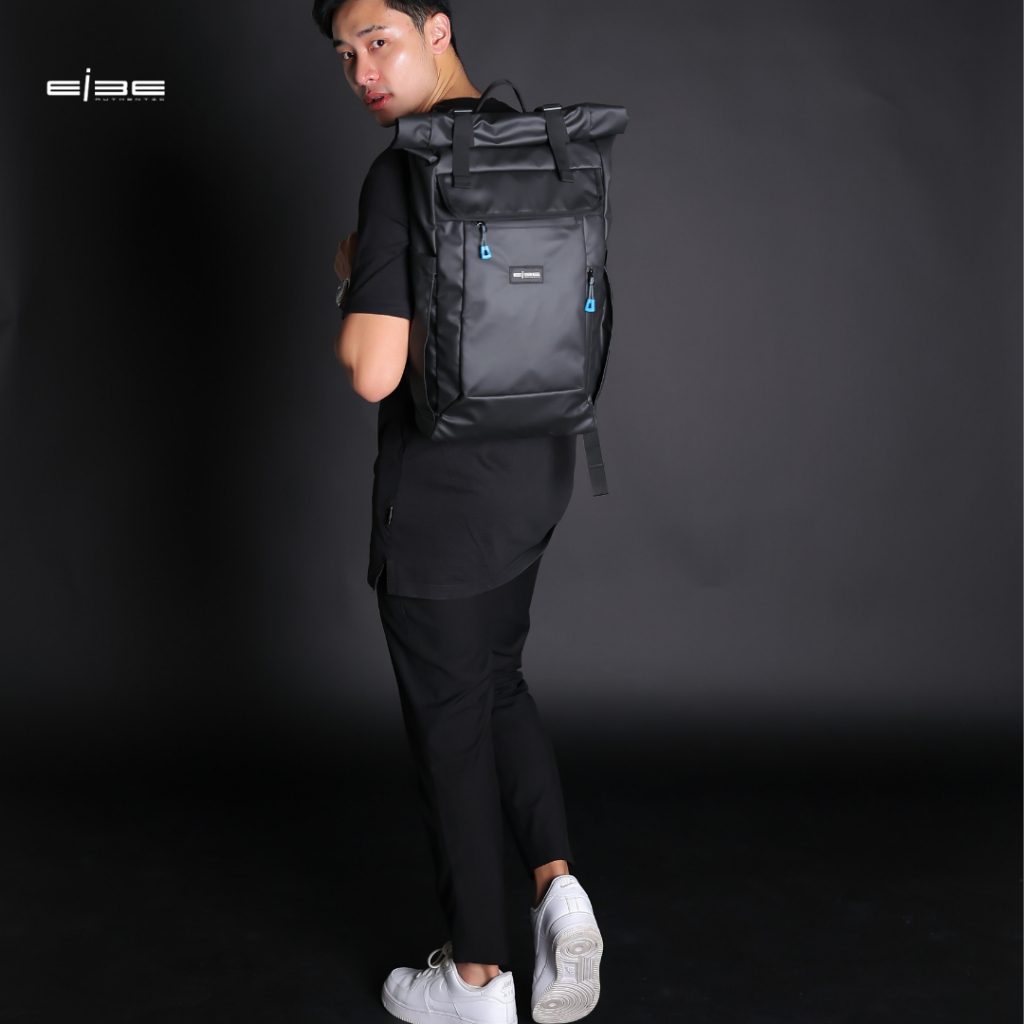 Tas rangsel backpack waterproof anti air tas punggung pria wanita warna hitam [ ATHENA ]