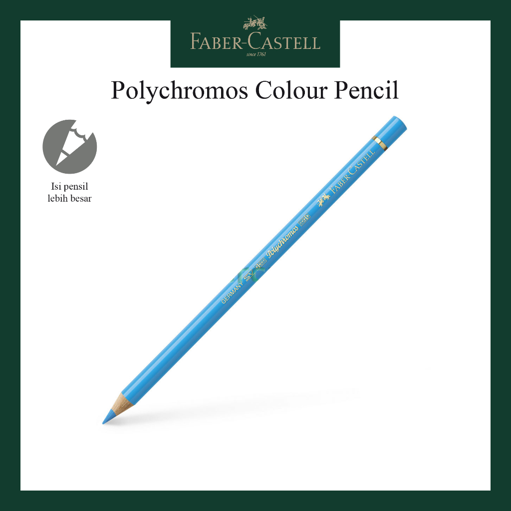 

Pensil Polychromos Faber Castell Light Phthalo Blue 110145