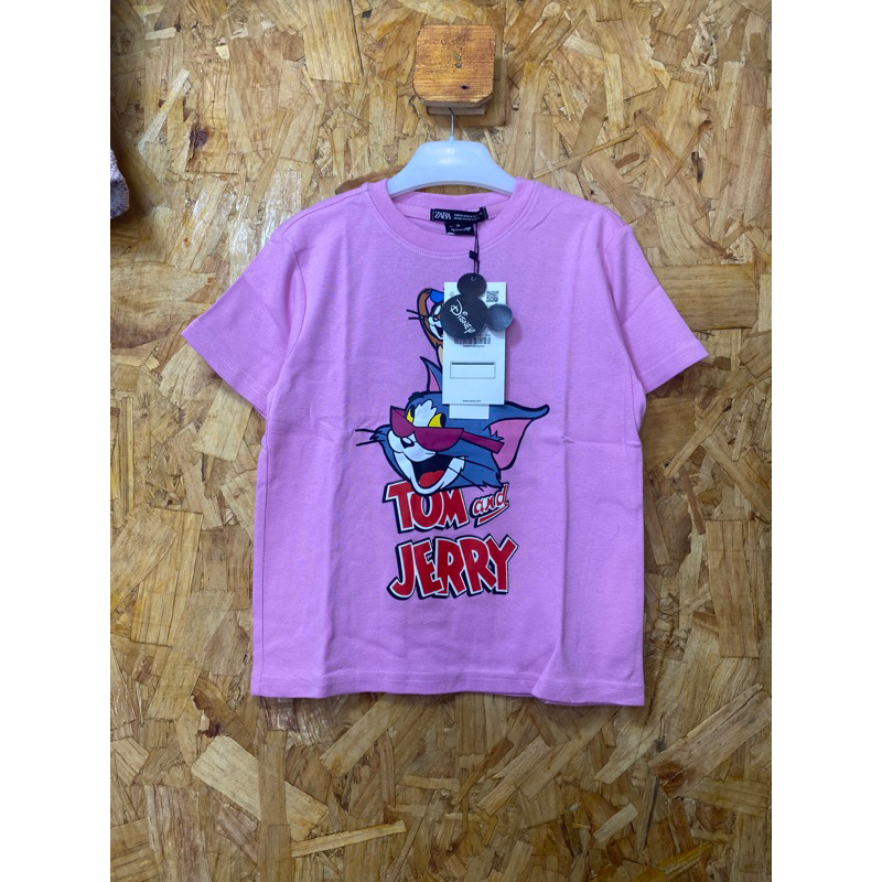 Kaos anak merk Zara X Disney Motif Tom & Jerry