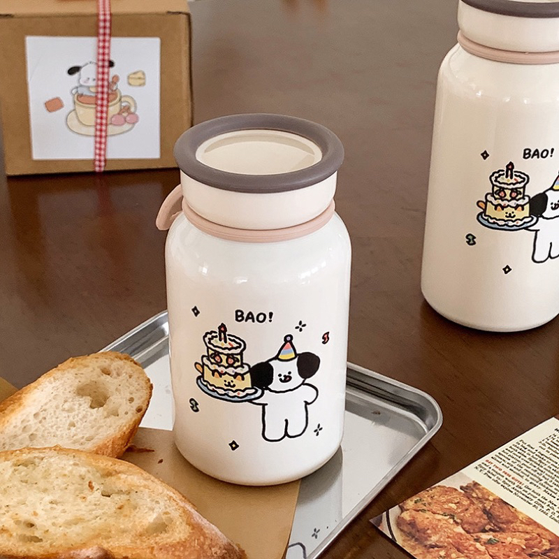 Bao Vacuum Bottle 400ML Stainless steel / Termos Air Panas Estetik Korean Style Tahan Panas Bahan Stainless / Thermos Tumbler Stainless Steel Botol /Vacuum Flask