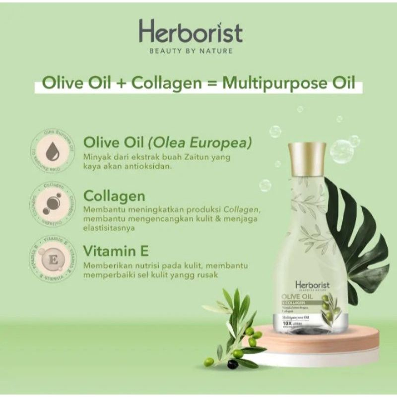 HERBORIST OLIVE OIL COLLAGEN - MINYAK ZAITUN Serbaguna