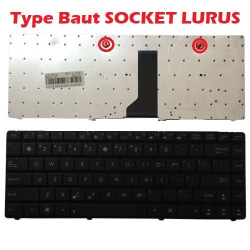 KEYBOARD ASUS A43 A43E A43U A43SJ K43 K43SJ X43U A44H NO BAUT DAN BAUT