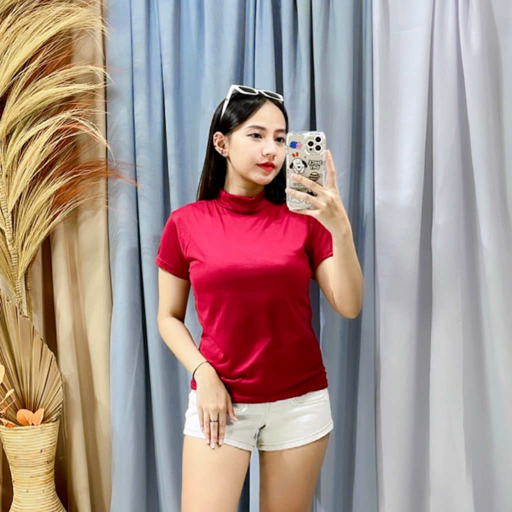 RXFASHION - BASIC TOP/KAOS WANITA BASIC NECK