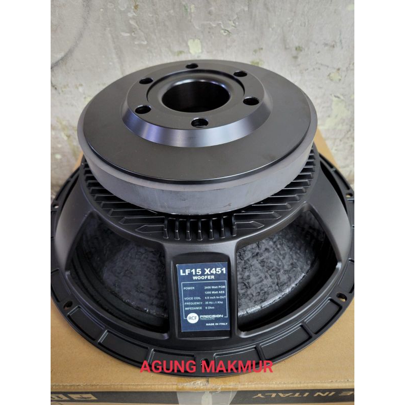 SPEAKER COMPONENT RCF LF15X451 15 INCH VC 4.5 INCH WOOFER LF 15X451