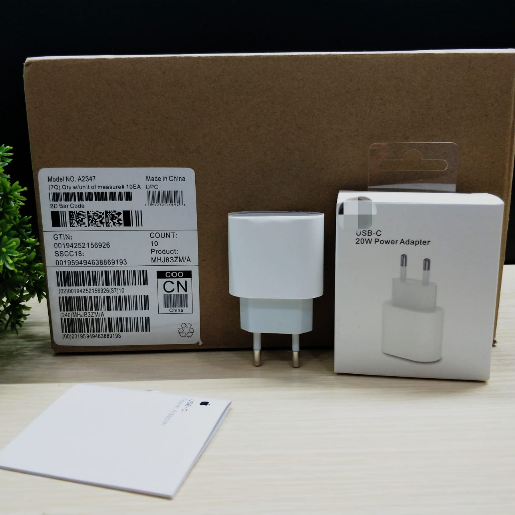 A2347 BATOK 20W PD USB C ori jual per box isi 10pc BY SMOLL