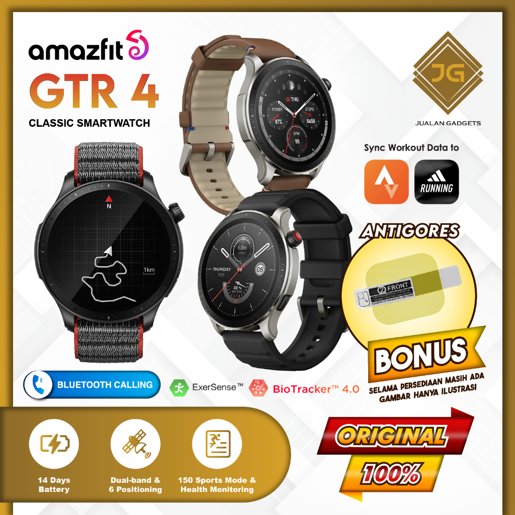 Amazfit GTR 4 Smartwatch Bluetooth Call GPS SpO2 150 Sports Mode