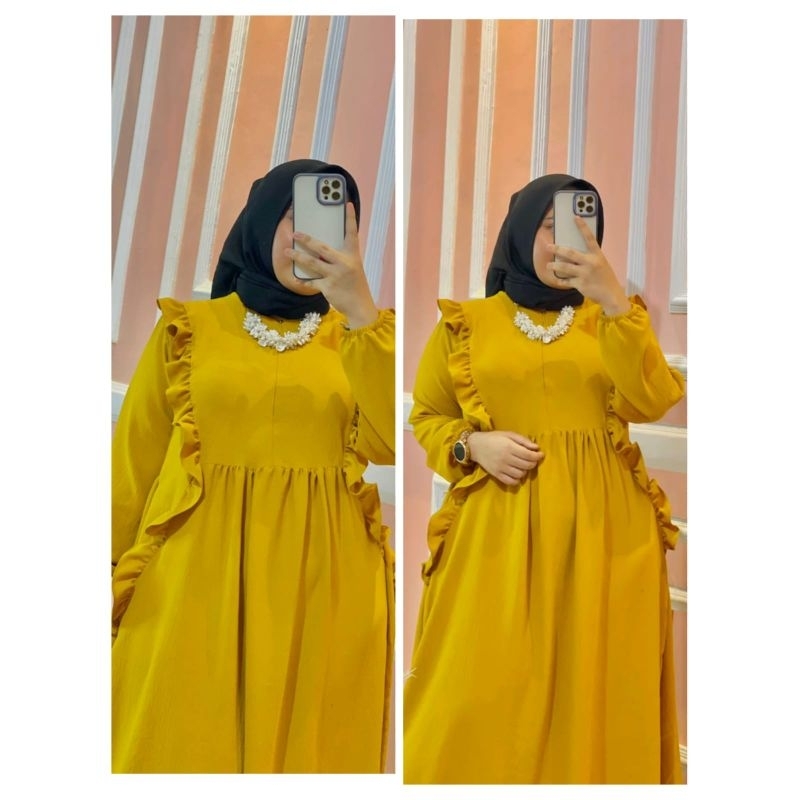 GAMIS MEWAH BAHAN CRINGKLE AIRFLOW PREMIUM