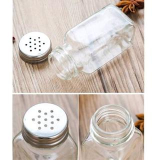 vibox food glass Tempat Bumbu Kaca Tabur 80ml , Langsung Berlubang PROMO MITRA