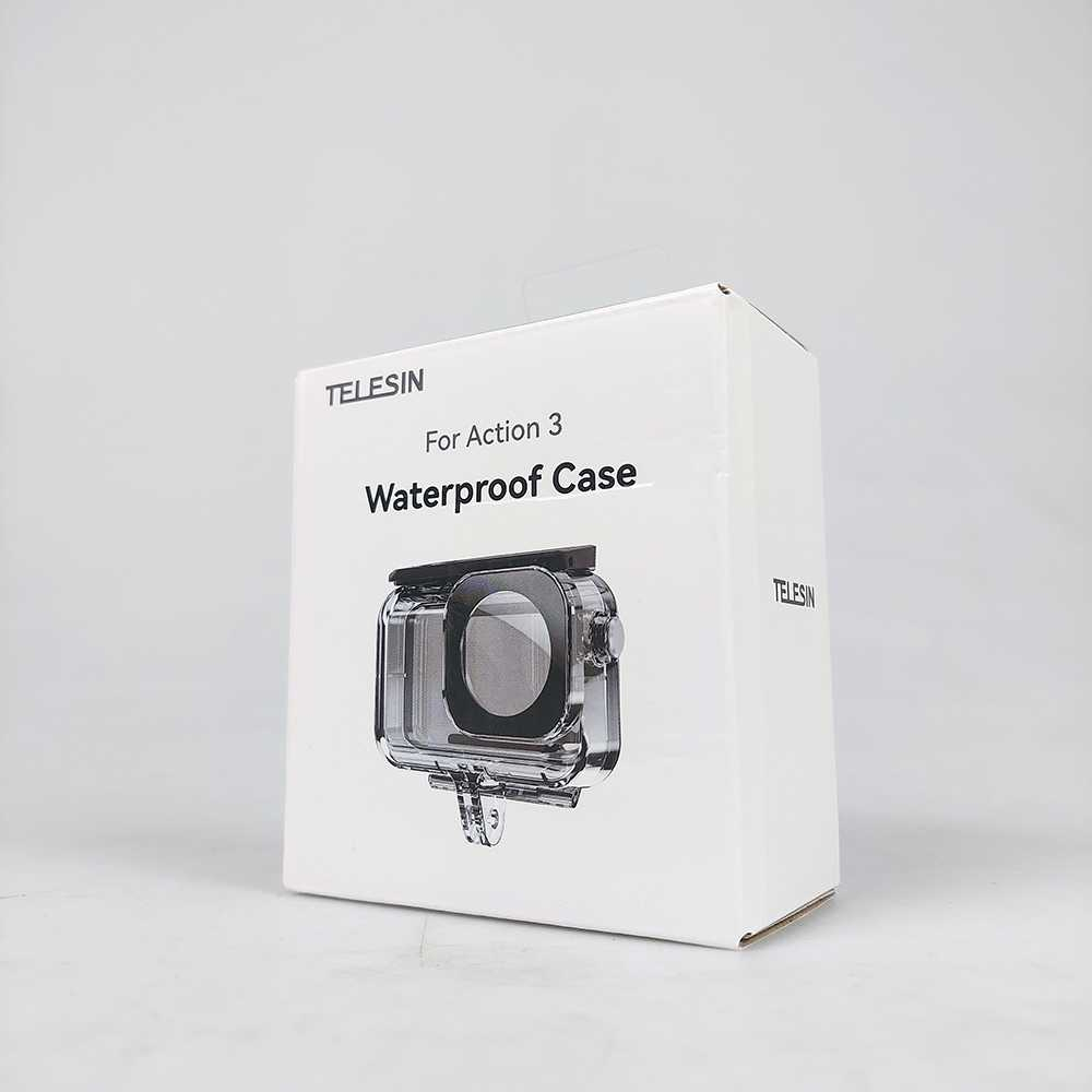 Casing Kamera Aksi Case For DJI Action 3 Waterproof 45 M Material PC Cover Kamera Aksi Anti Air Hasil Rekaman Jernih