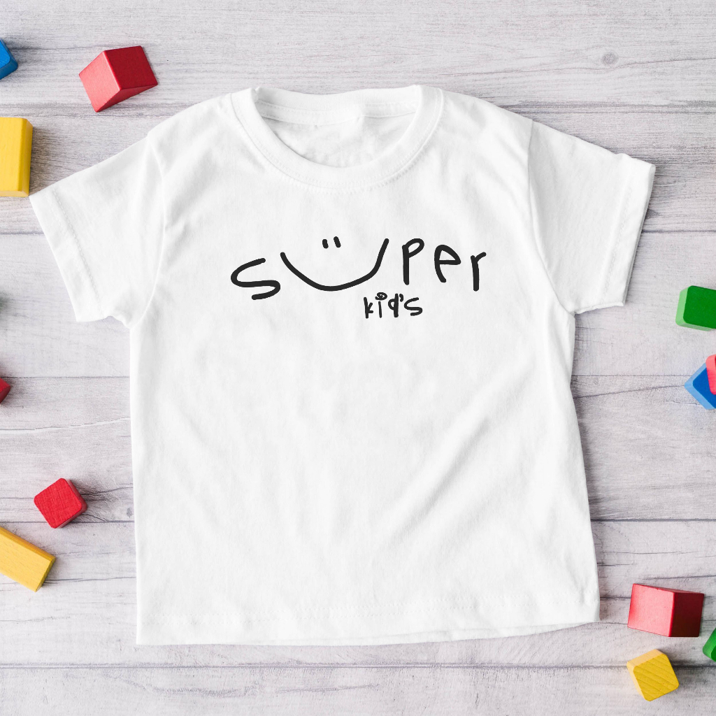 Kaos Anak Super Kids - Atasa Anak Laki Laki dan Perempuan