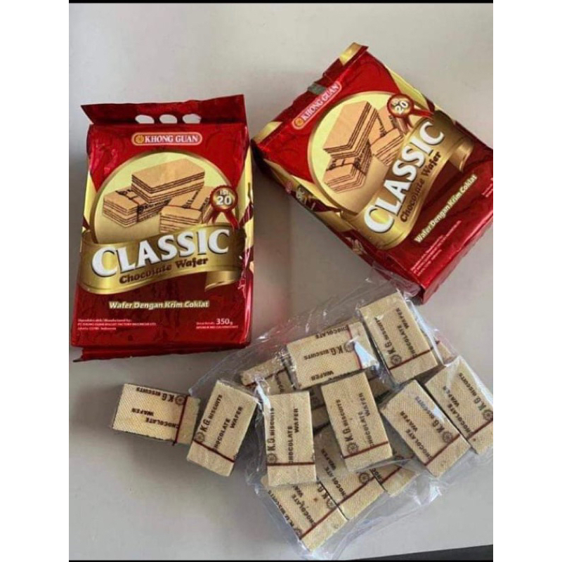 

wafer khong guan Clasic refil 200 gram wafer jadul jajanan enak cemilan enak