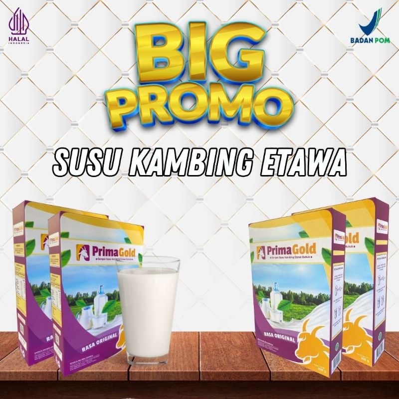 

5 box Prima Gold Susu Kambing Etawa Bubuk Original Murah Baik Untuk Kesehatan Jantung Melancarkan Produksi ASI Meredakan Nyeri Tulang Nyeri Sendi Pegal Linu Asam Urat