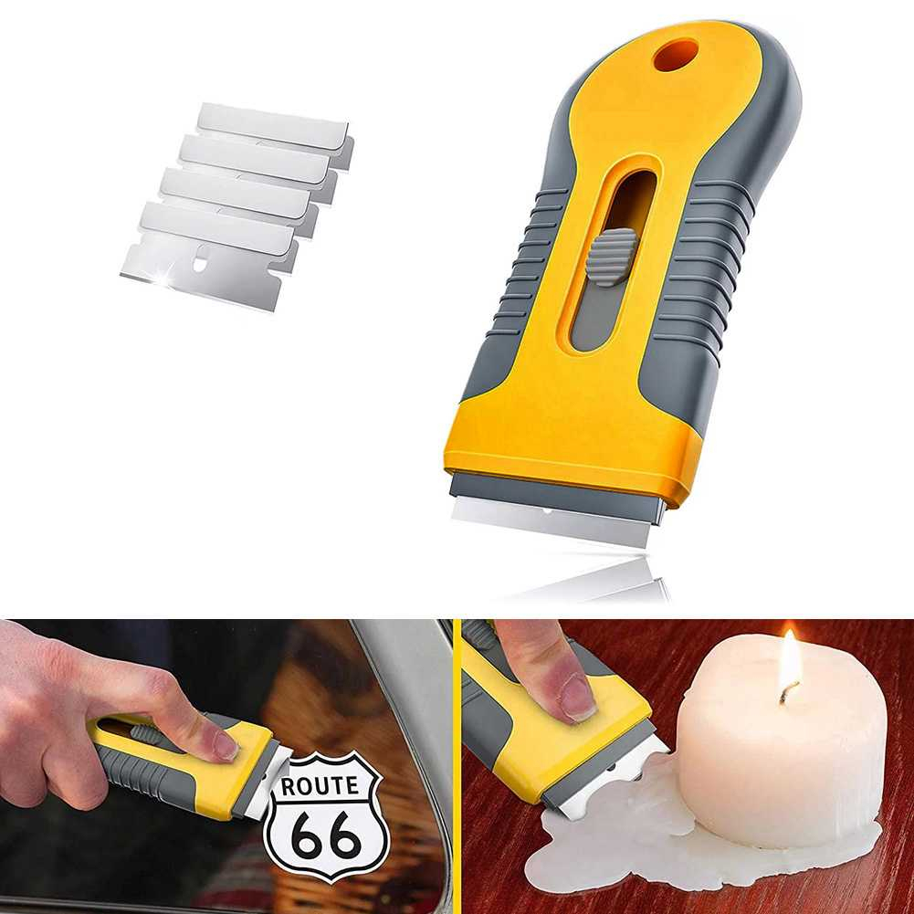 Cat Keramik Scraper Removal Glue Adhesive Stainless Steel Pengikis Multifungsi Material Stainless Steel