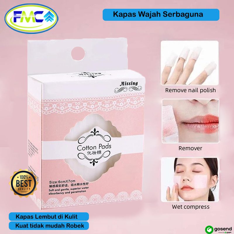 Kapas Wajah Tipis Pembersih Makeup Toner Kosmetik Facial Cotton Pad Kecantikan Premium Quality