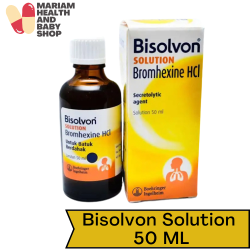 Bisolvon Solution 50 Ml - Nebulizer Larutan Sirup Nebul Nebuliser