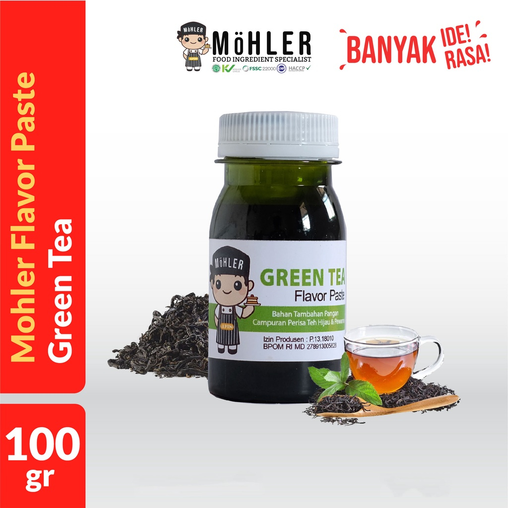 

【TOPSELLER】 Pasta / Perisa / Essen Cap Mohler 60 grm DAN 100GRAM Mohler Pasta Aneka Varian 60gr / Pasta Perisa Makanan Minuman RASA GREEN TEA