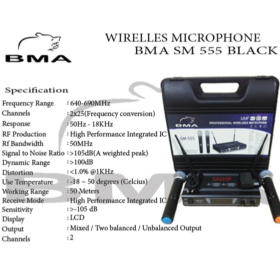MIC WIRELESS BMA SM-555