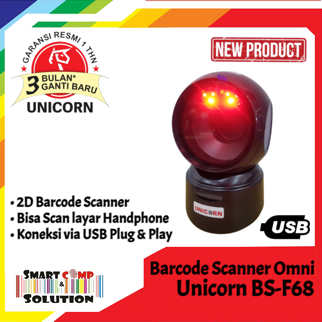 Barcode Scanner Omni Unicorn BS-F68 / BSF68 2D QR Code USB