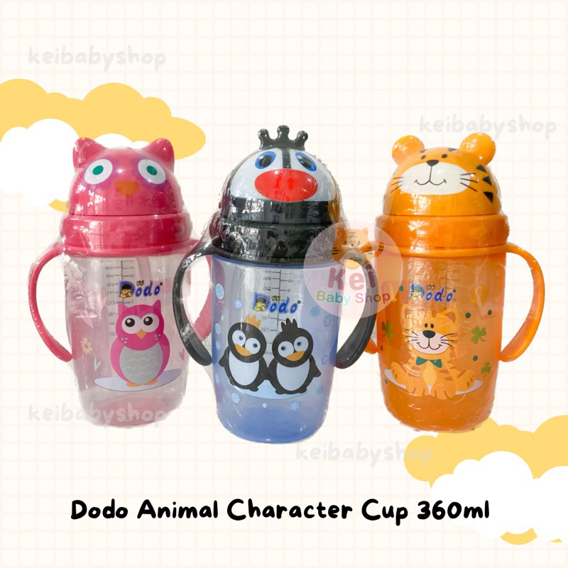 Dodo Animal Character Cup 360ml Botol Minum Anak Lucu Karakter Hewan
