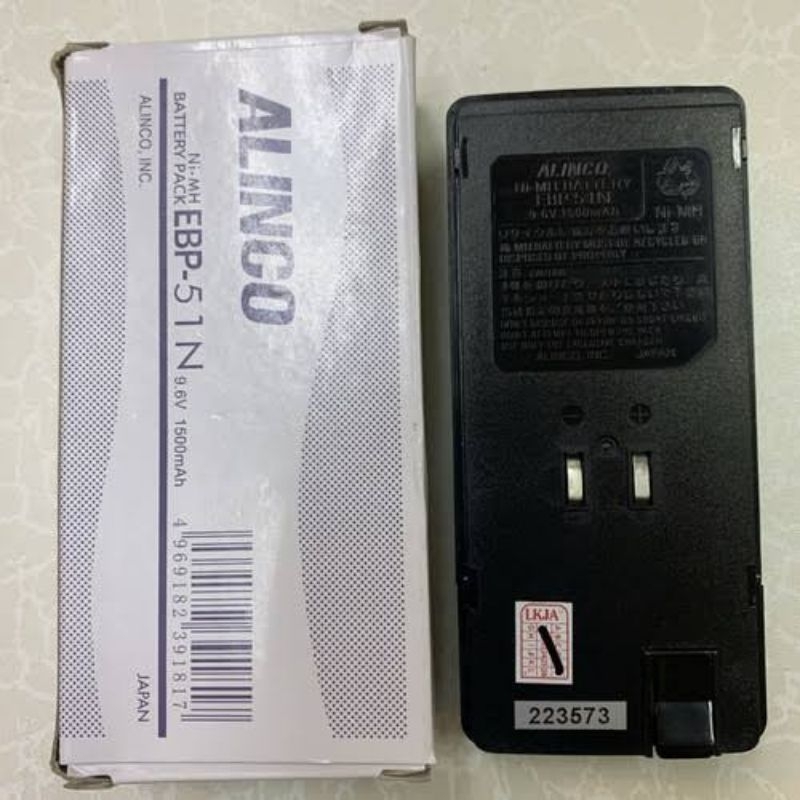 Baterai HT Alinco DJ 195 196 Original Baru Baterai HT Alinco EBP 51