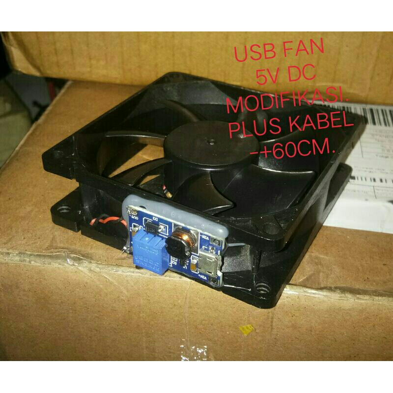 Kipas STB 8x8 5v dc (modifikasi)/ USB fan colling / kipas pendingin STB.