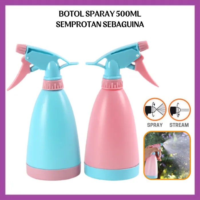 Botol Spray Semprot 500ml Semprotan Tanaman Hewan Burung Kaca Serbaguna Water Sprayer Adjustable Nozzle