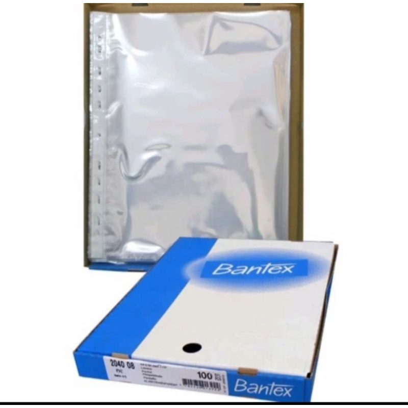 

(ISI 5 LEMBAR)SHEET PROTECTOR UKURAN F4 MERK BANTEX