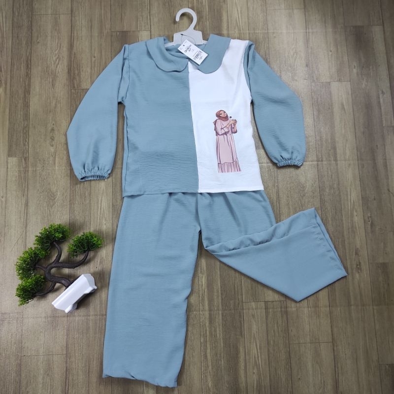 SETELAN ANAK CRINKLE AIRFLOW SET VIRAL