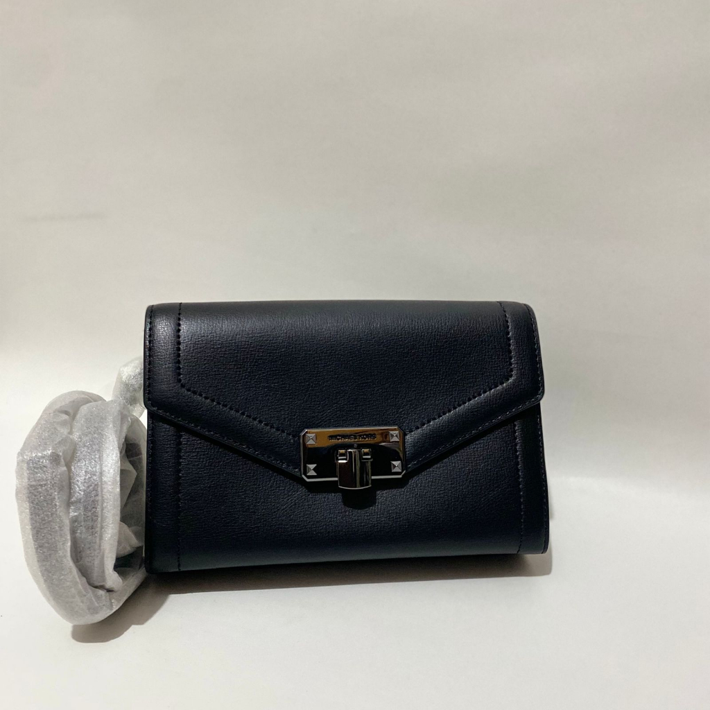 Michael kors kinsley medium wallet crossbody black