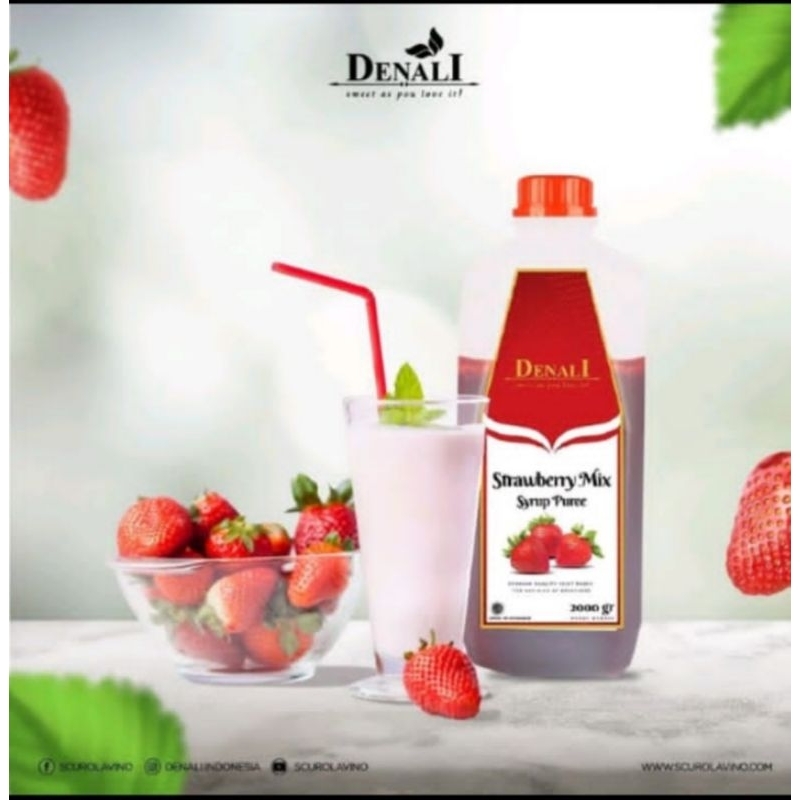 

puree strawberry Denali 2lt / repack sample 100ml