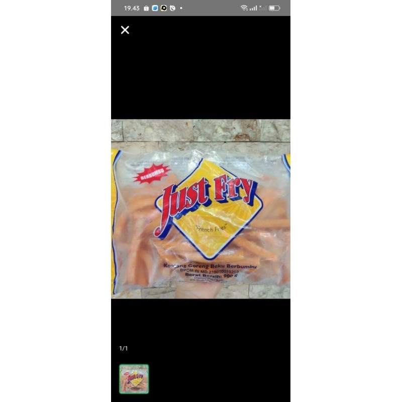 

Kentang Just Fry 900gr