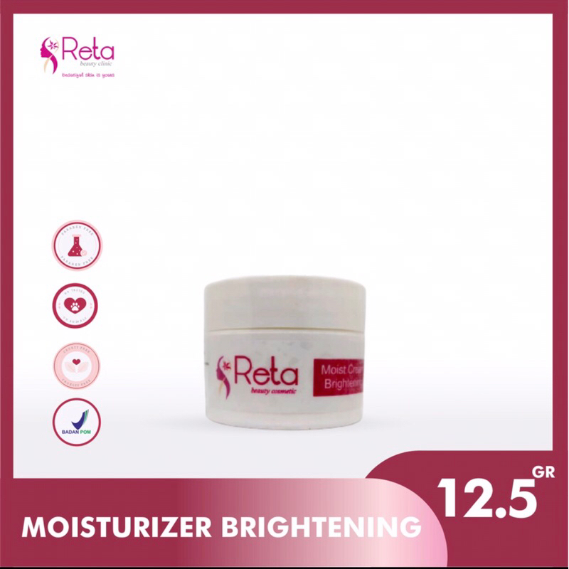 Moist Cream Brightening / Reta Beauty Clinic / Pelembap Wajah / Brightening / Pelembap / Wajah / Ser