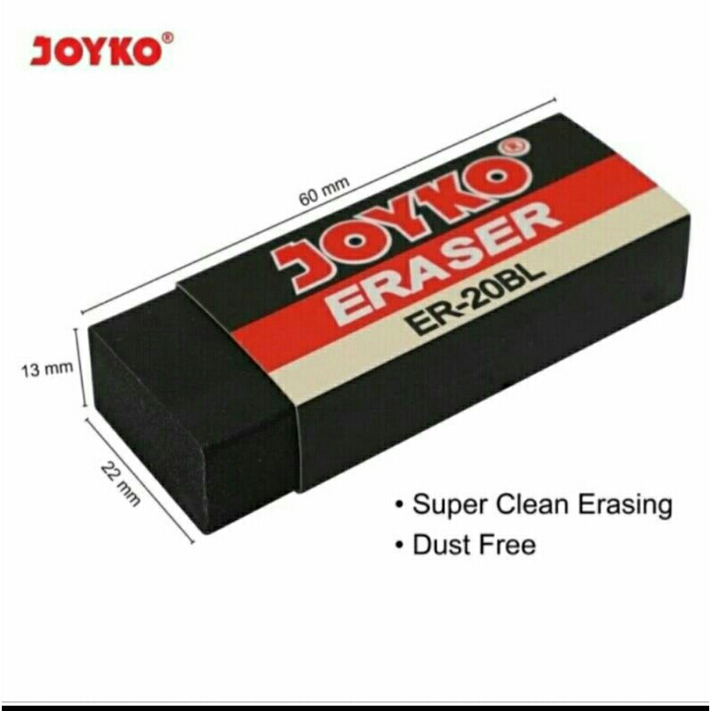

ERASER / Penghapus Joyko Putih / Hitam Besar ( 1pcs)