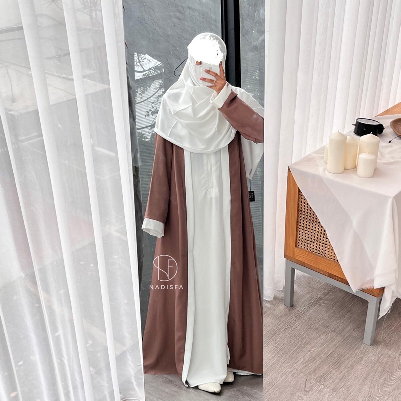 WHITE SALWA ABAYA