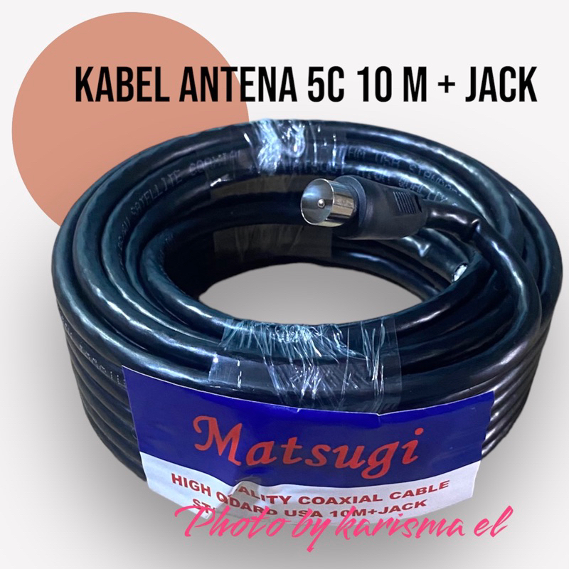 Kabel anten 10m 5 c plus jack