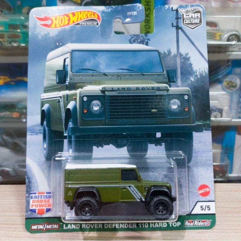 HOT WHEELS LAND ROVER DEFENDER 110 HARD TOP - BRITISH HORSE POWER - PREMIUM