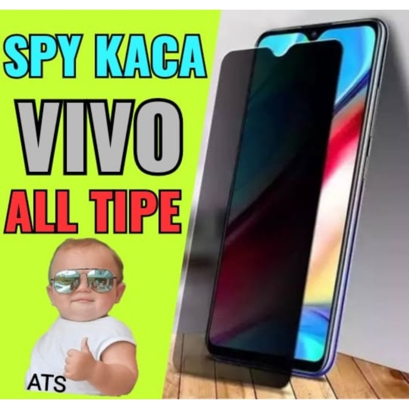 Anti Spy Kaca Tempered Glass Anti-Spy Privacy Vivo All Tipe / Pelindung Layar Handphone Vivo Privacy Anti Spy / Bahan Pengaman Layar Handphone Tempered Kaca Privacy Anti-Spy / Tempered Glass Privacy Anti Spy VIVO ALL TIPE / TG TEMPERED GLASS Anti-Spy VIVO