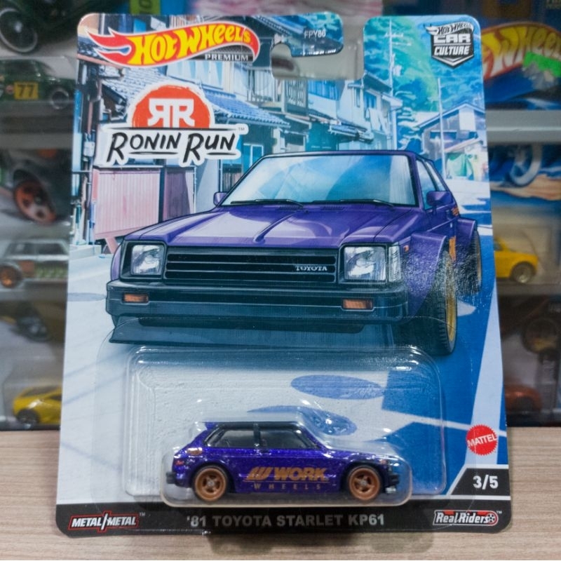 HOT WHEELS 81 TOYOTA STARLET KP61 - RONIN RUN - PREMIUM