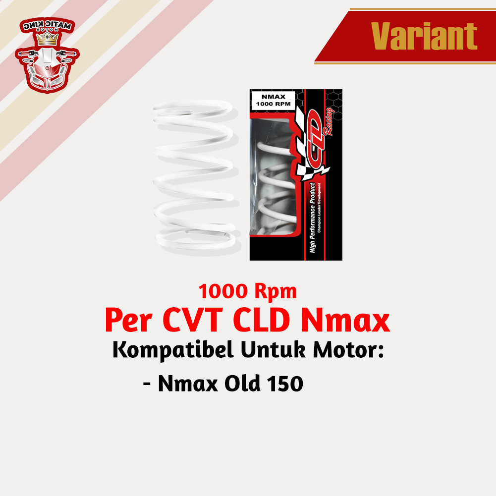 Per CVT Yamaha Nmax Aerox Old New 155 2DP CLD Racing 1000 RPM