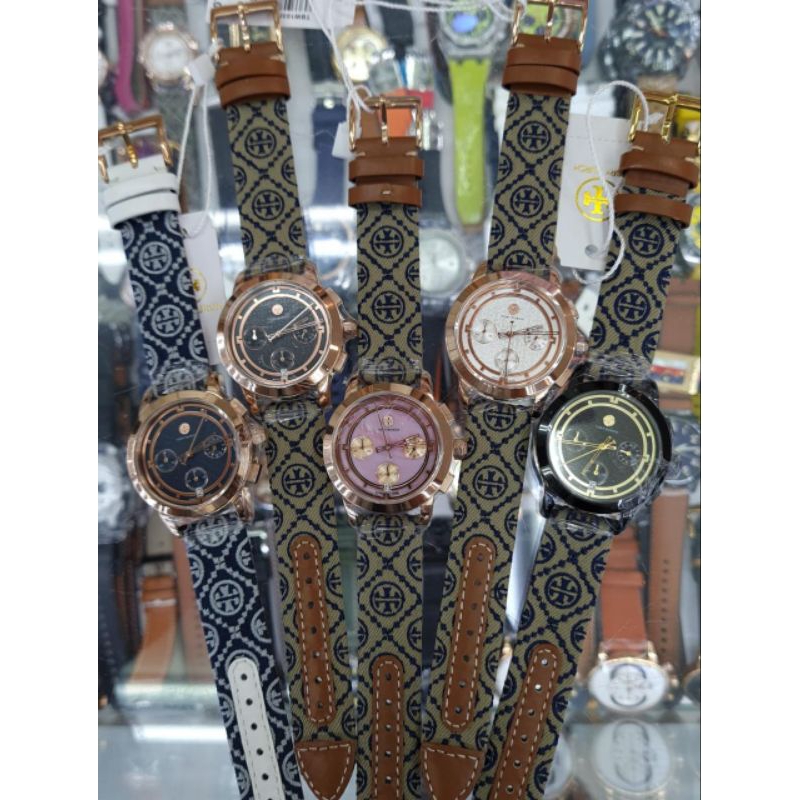 JAM TANGAN TORYBURCH LEATHER / TORY BURCH KULIT MOTIF