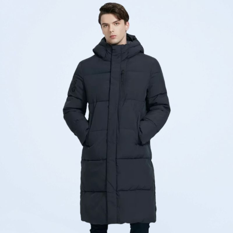 Jaket musim dingin jaket long coat pria jaket panjang pria jubah musim dingin