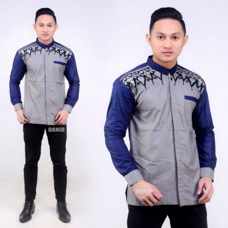 Kemeja Batik Pria Lengan Panjang Asli Pekalongan M L XL